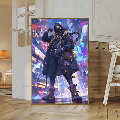 Cyberpunk Self-adhesive Poster Anime Movie Wallpaper Figures Wall Art Bedroom HD Decor Gift Home Decoration Painting Pictures