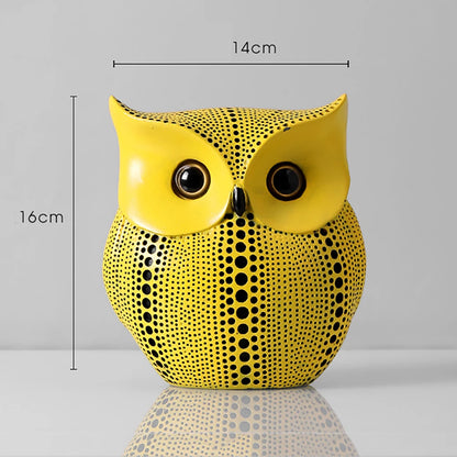 Home Decorations Owl Resin Statue Nordic Style Figurines For Interior Creative Home Decor Model Accessories Living Room Crafts