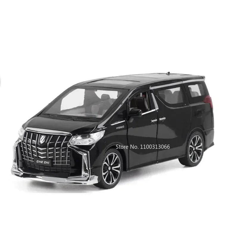 1:32 Alphard Tundra Pickup Alloy Toys Cars Models Diecasts Model SUV Vehicles with Light Sound Pull Back Car Toy for Child Gifts