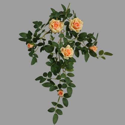 Rose series Wall hanging Flower Decor Floral Rattan diy Wedding living room Reception decoration  Accessories Events Party Props