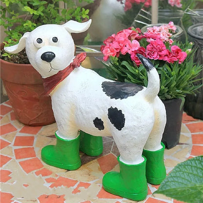 Outdoor Ornaments Dog Floor Garden Layout Courtyard Landscaping Balcony Home Cartoon Animal Ornaments Yard Decoration