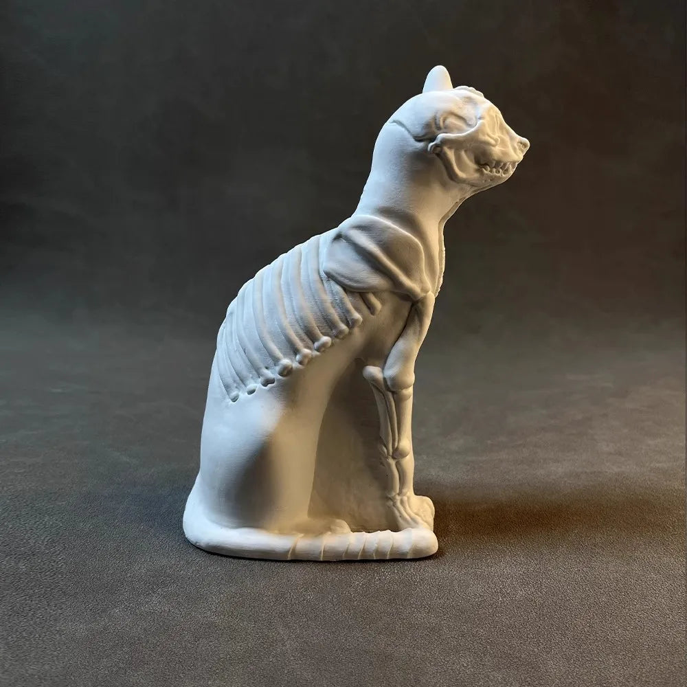 Anderson Cat Plaster Statue Desktop Bookshelf Counter Home Soft Decoration Atmosphere High-End Sculpture Ornaments Holiday Gifts