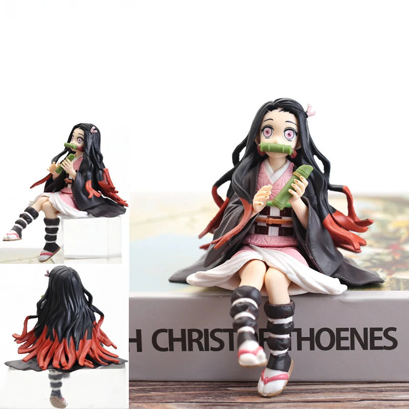 Demon Slayer Anime Figure 14cm Action Figure Kamado Tanjirou Nezuko Mitsur Rengoku Kyoujurou Kimetsu Yaiba Figurine Doll Toys