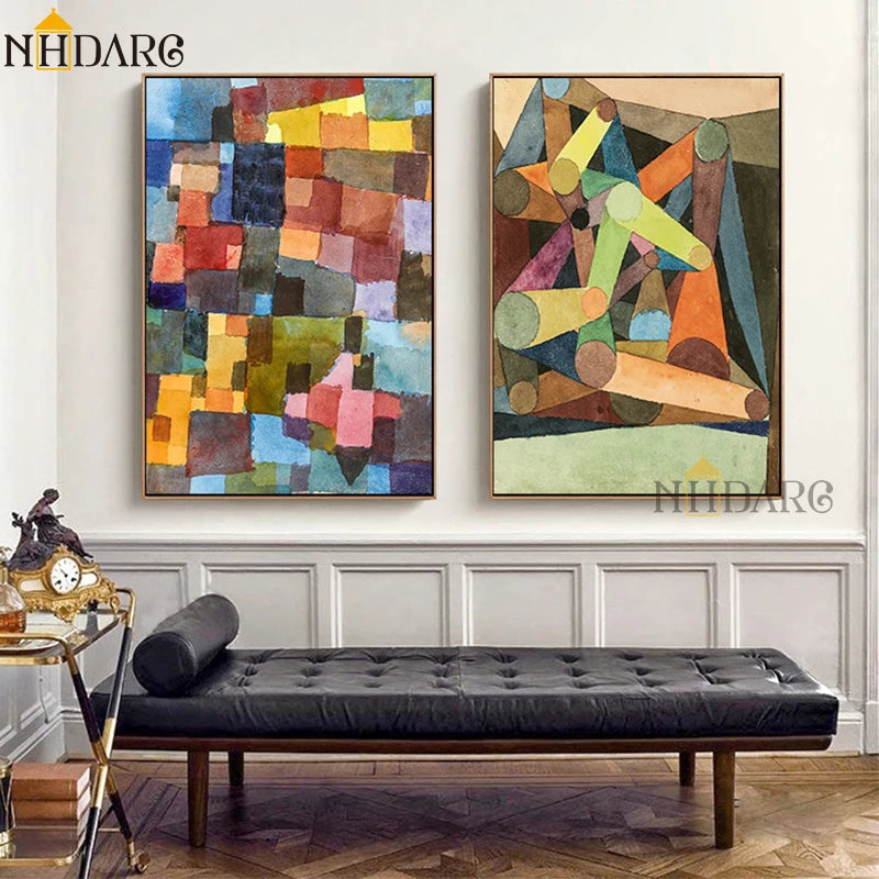 Paul Klee Color Block Abstract Style Canvas Print Painting Poster Modern Wall Pictures Art Living Room Interior Home Decoration