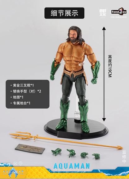 FondJoy Original DC 1/9 Justice League Superman Batman Joker Harley Quinn Wonder Woman Victor Stone Aquaman Action Figures Gift