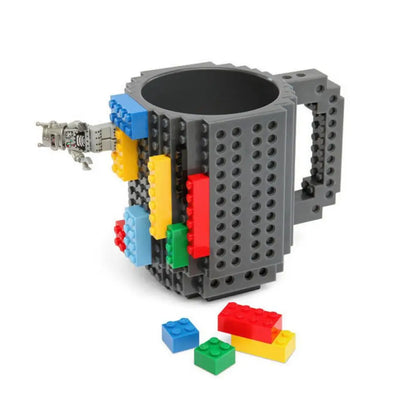 Coffee Cup Building Block Creative Mug Colorful Personality Assembly Drinking Water Holder Building Block Design Birthday Gift