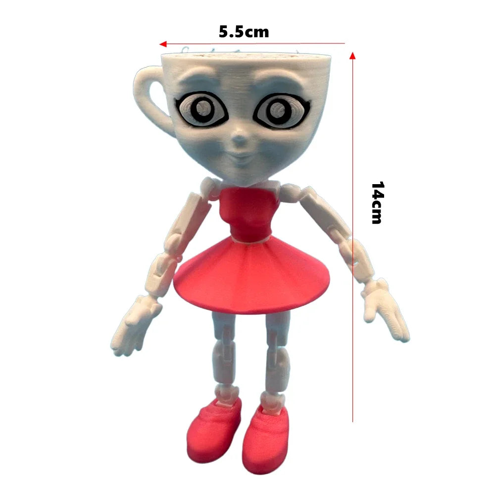 New Tung Tung Tung Sahur Figure Desktop Decoration Articulated Tralalero Tralala Figure Ornament Funny Doll 3D Printed Toys