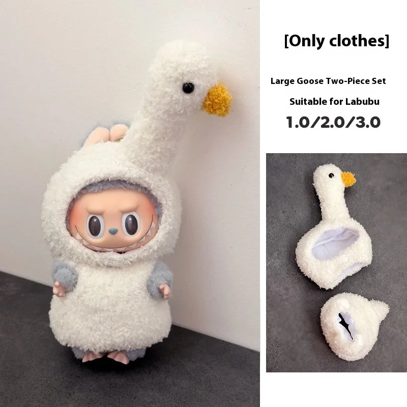 In Stock For 17 Cm V1/V2/V3 Ropa Lafufu Clothes Fried Shrimp Onesie Explosion Cute Animal Clothes Outfit Display Kawaii Gift