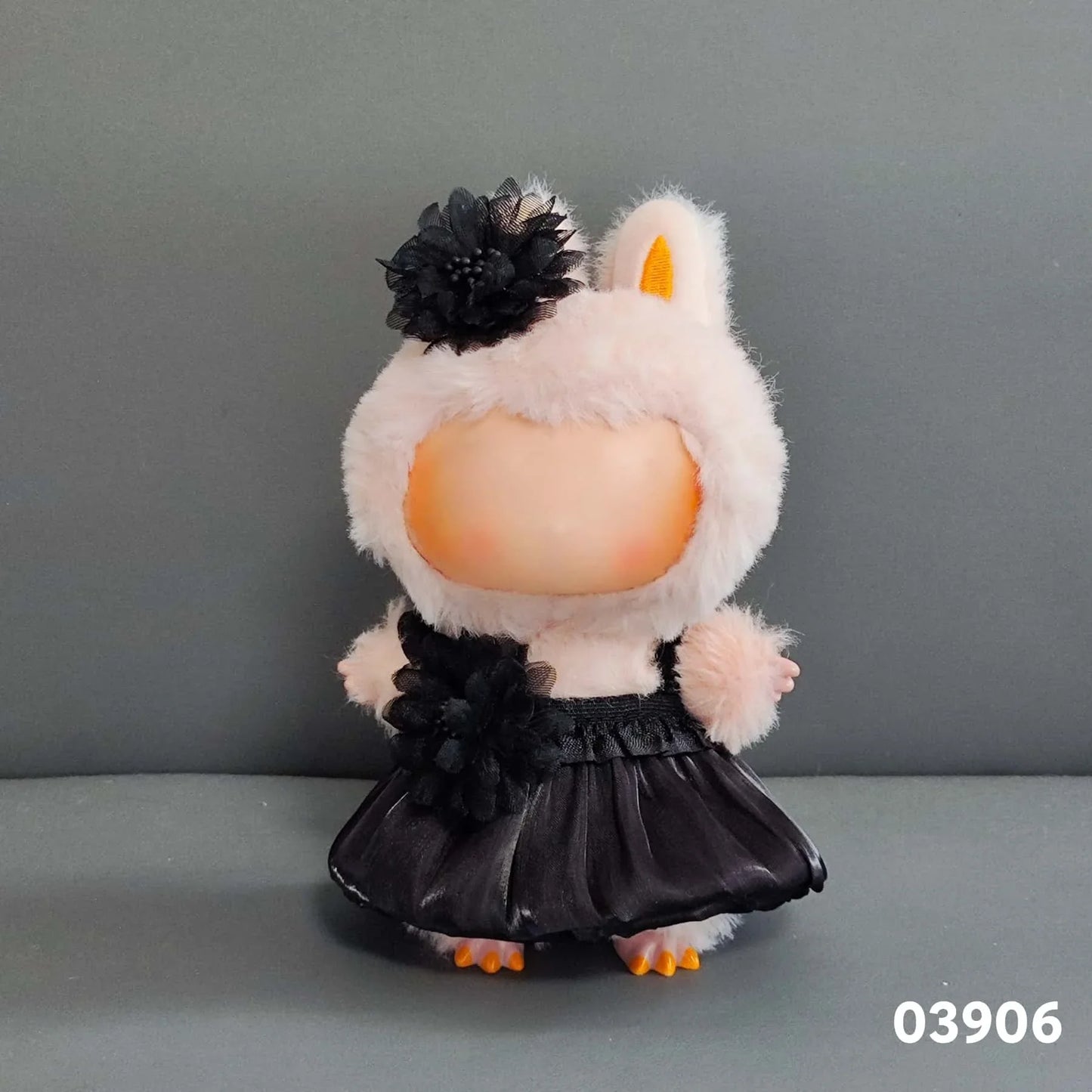 15-17cm Lafufu Doll Clothes - Monster Outfit Accessories, DIY Costume Set, Kids Gift, Pink Bunny Jumpsuit for V1 V2 V3 Dolls