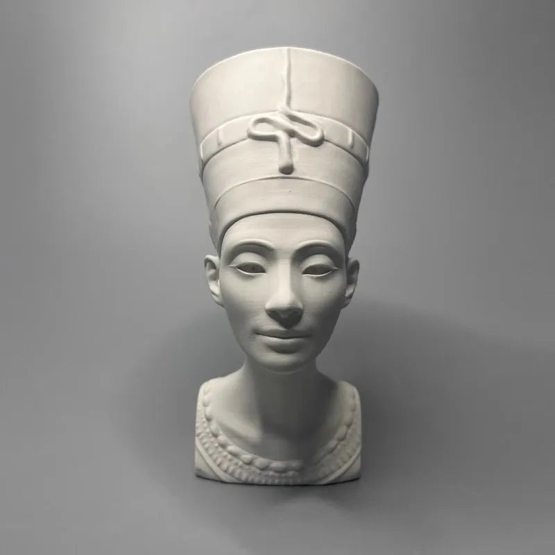 Nefertiti Bust Ancient Egypt Museum Replicated Gypsum Sculpture Desktop Ornaments Modern Home Decoration Aesthetic Art Figurine