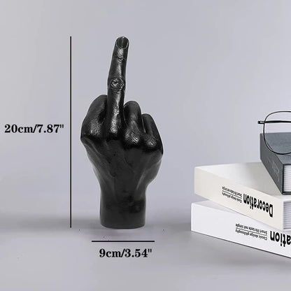 Personalized Middle Finger Statue Ornament Home Desk Decoration Accessories Resin Craft Desktop Figurines Living Room Decor