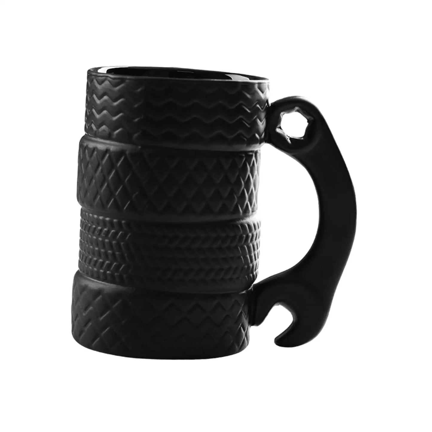 Wheel Tire Coffee Mug Drinkware Birthday Gift Unique with Handle Collections Breakfast Cup for Car Lovers Beverage Cup Creative