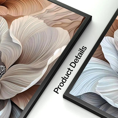 Neutral Modern Plant Art Abstract Minimalist Beige Black Flower Poster Canvas Printing Living Room Bedroom Home Decoration Gift