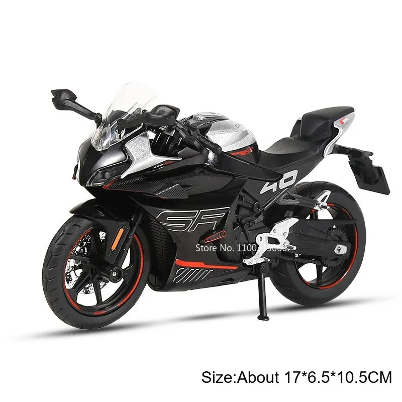 1:12 600RS Spring Breeze 450SR Motorcycles Toys Cars Models Rubber Tires Wheels Shock Absorption Miniature Vehicles Boys Gifts