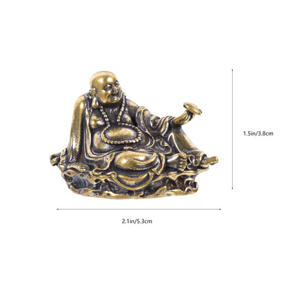 Household Buddha Statue Trinkets Vintage Decor Sacrifice Ornaments Brass Figurine