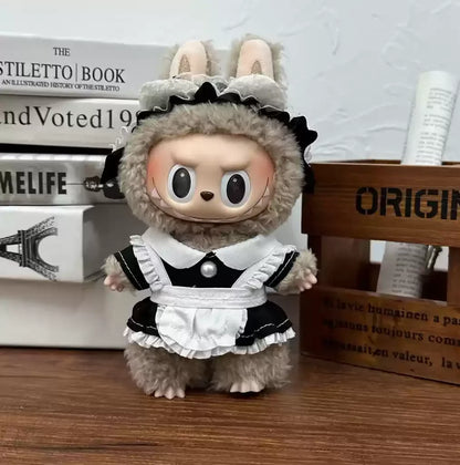 Mini Plush Doll'S Clothes Outfit Accessories For  Exo 15-17cm Lafufu Idol V1 V2 Overalls Set Clothing Gifts In Stock