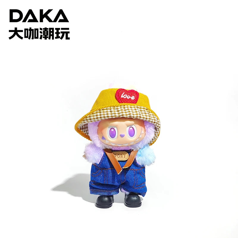 Lafufu Doll Cloth Replacement  Clothes Eyeglasses Overalls Shoes Headset for One Two Three Generations Accessories