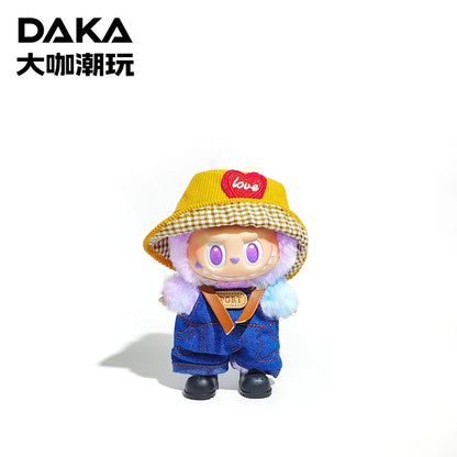 Lafufu Doll Cloth Replacement  Clothes Eyeglasses Overalls Shoes Headset for One Two Three Generations Accessories