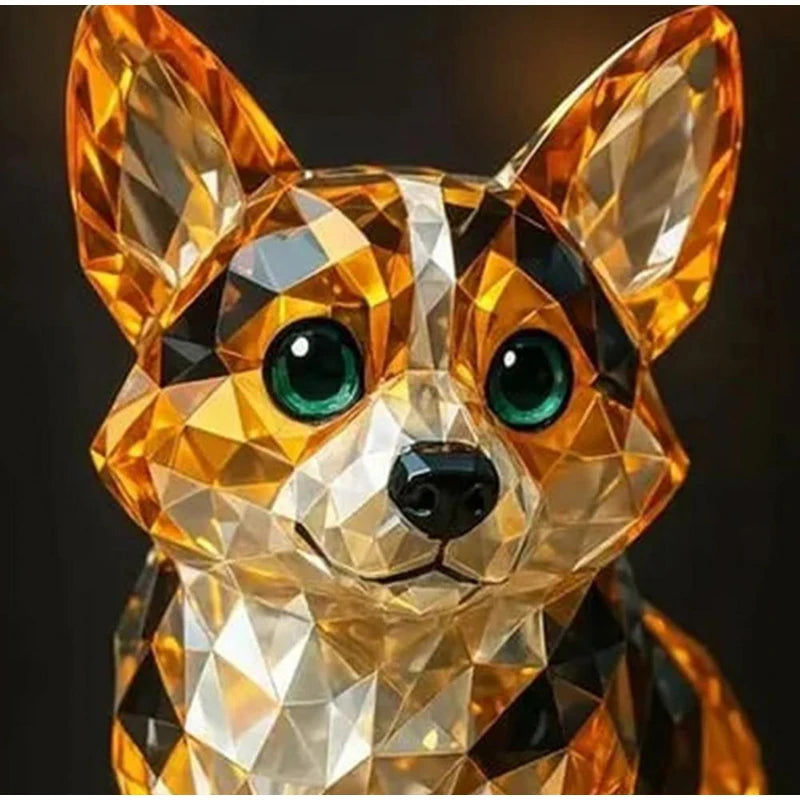 1 pc Handmade Dog Figurine Resin Puppy Ornament Collectible Art Animal Sculpture Ornament Dog Sculpture Home Bar Decor