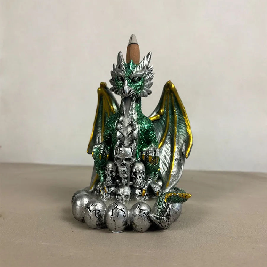Battle Dragon Resin Reflux Incense Burner Indoor Incense Path Yoga Decoration Reflux Incense Burner Incense Burner Decoration