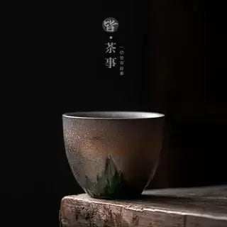 Gilt Ceramic Teacup Tea Cup Japanese Kung Fu Tea Set Ceramic and Pottery Household Retro Master Cup Teaware Kitchen Dining Bar