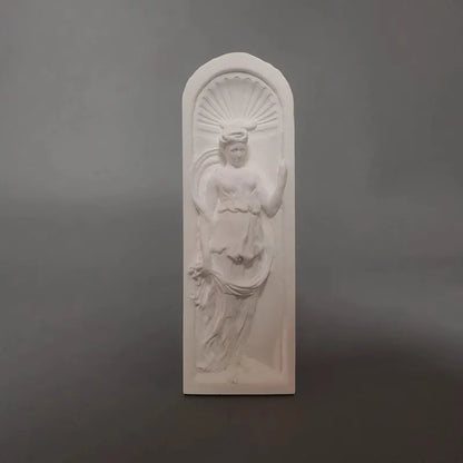 Saintly Plaster Relief Wall Art Nordic Sculpture Shelf Display Desktop Art Bookcase Ornaments Photography Prop Artistic Diorama