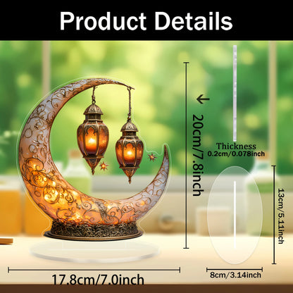 1 piece of moon lamp home decoration ornament suitable for home decoration, holiday desktop decoration, ideal family gift