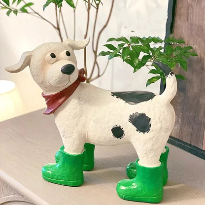 Outdoor Ornaments Dog Floor Garden Layout Courtyard Landscaping Balcony Home Cartoon Animal Ornaments Yard Decoration