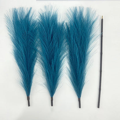 110cm Large Artificial Pampas Grass Fluffy Faux Pampas Grass For Vase Home Wedding Boho Decor Fake Flowers Plants for Decoration