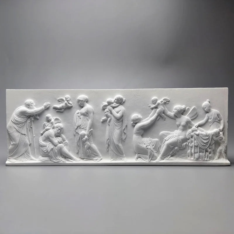 Nordic Retro Art Ornaments Ancient Greek Plaster Relief Room Decor Modern Home Office Cabinet Decor Room Luxury Decorations
