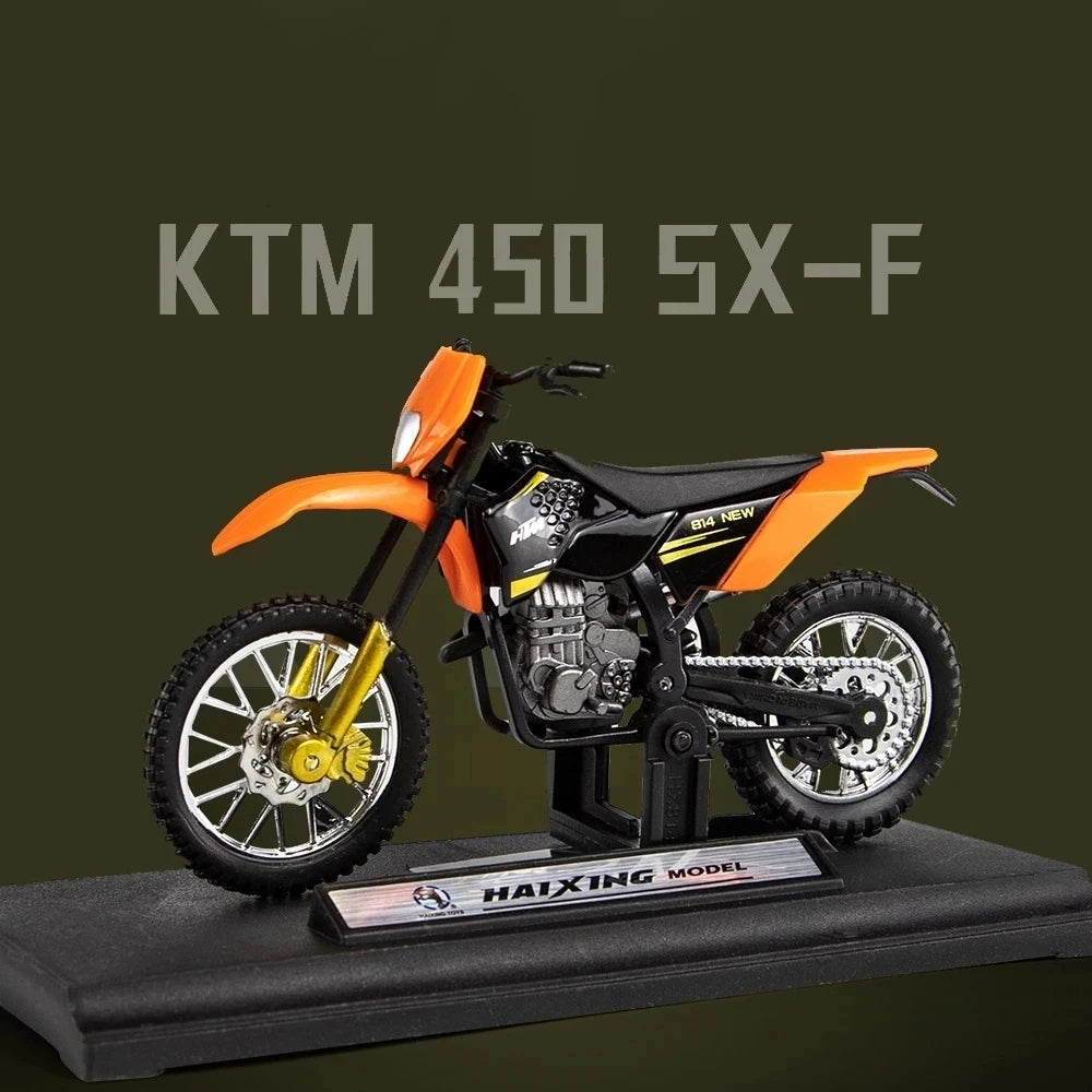 1:18 Scale KTM450SX-F Alloy Scooter Sport Bike Figurines Diecasts Kid Toy Motorcycle Vehicles Racing Model Replicas Gift for Boy