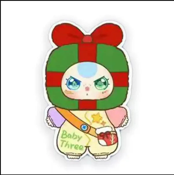 Original Baby Three 400% Christmas Limited Style Vinyl Doll Kawaii Doll Character Big Baby Collection Blind Box Cute Toys Gifts