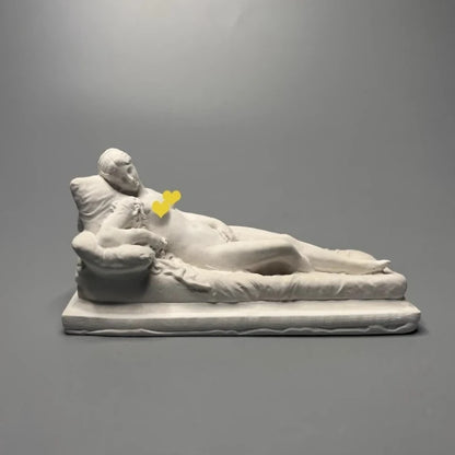 Retro Roman Art Senior Niche Home Living Room Luxury Decoration Relief Plaster Sculpture Personality Desktop Miniature Ornaments