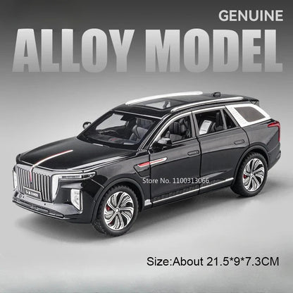 1:24 Mansory Rolls-Royce Phantom HONGQI HS9 Models Toys Cars Wheel Pull Back Miniature Car 6 Doors Opened Vehicles Kids Gifts