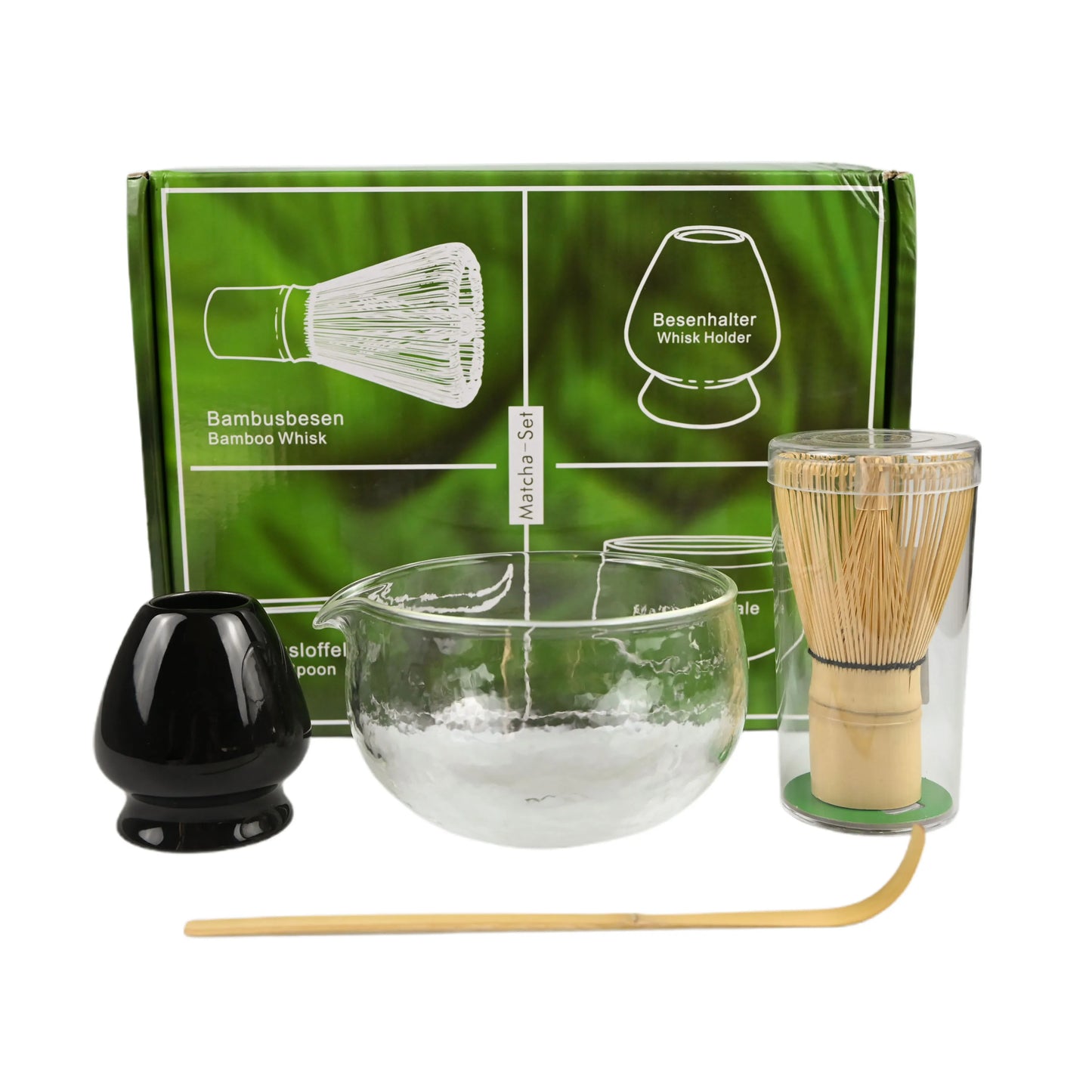 4PCS/Set Japanese-style Matcha Bowl , Spoon, Tea Whisk, Perfect Gift For Ceremony, Traditional Decoration