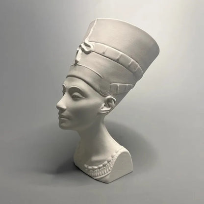 Nefertiti Bust Ancient Egypt Museum Replicated Gypsum Sculpture Desktop Ornaments Modern Home Decoration Aesthetic Art Figurine