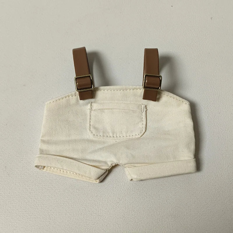 For Labubu 15-17 cm v1v2 Outfit Accessories Mini Hat Overalls Set Decoration Small Clothes Children's Toys Birthday Gift