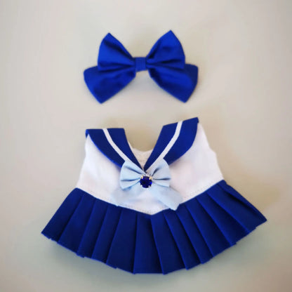 17cm Labubu Clothes V1 Labubu Cute Sailor Uniform Vinyl Doll Labubu Blind Box Beautiful Sailor Moon Clothes Girl Birthday Gifts