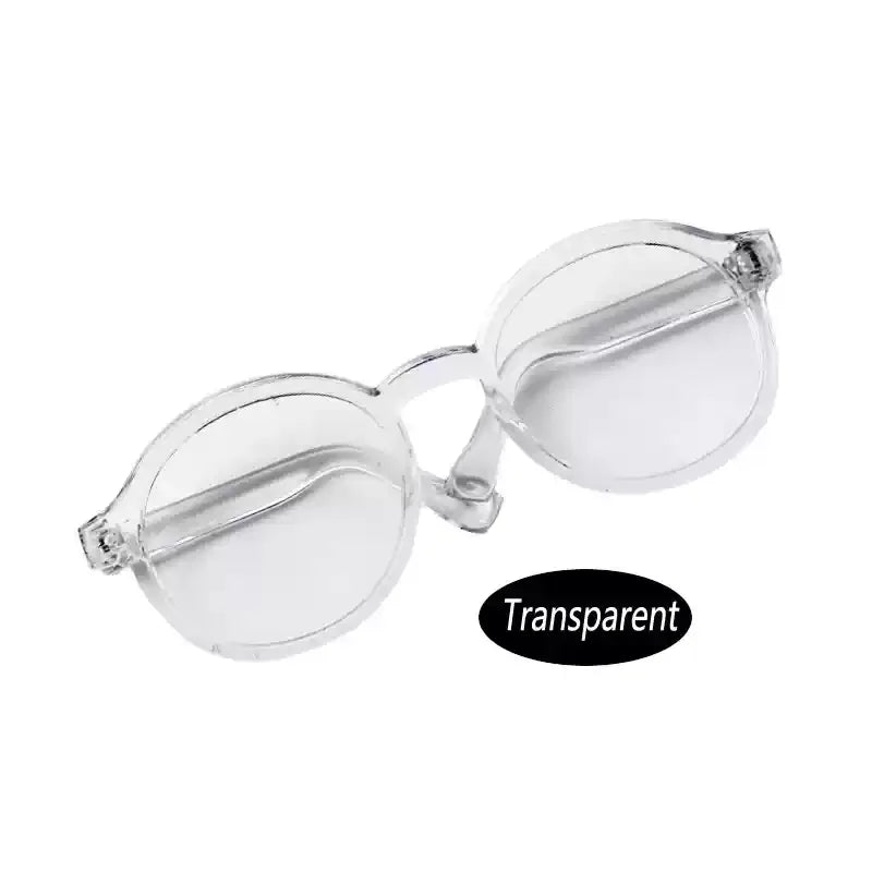 New Hot 17cm Lafufu Glasses 6.5cm Transparent Plastic Glasses For 15/17cm  For Lafufu0 Doll Sunglasses In Stock