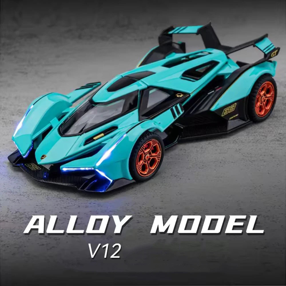1:32 Lambor V12 LP740 Toys Model Cars Alloy Diecast Vehicles Models with Light Sound Super Sport Car Toy Children Birthday Gifts