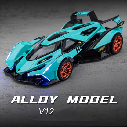 1:32 Lambor V12 LP740 Toys Model Cars Alloy Diecast Vehicles Models with Light Sound Super Sport Car Toy Children Birthday Gifts