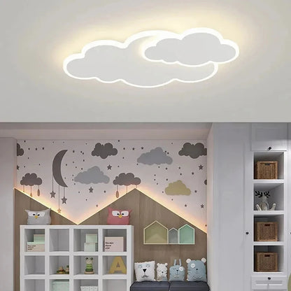 Children's Room Ceiling Light Modern Girl's Room Bedroom Study Ceiling Lamp Originality Cloud Shape Designer Decor Light Fixture