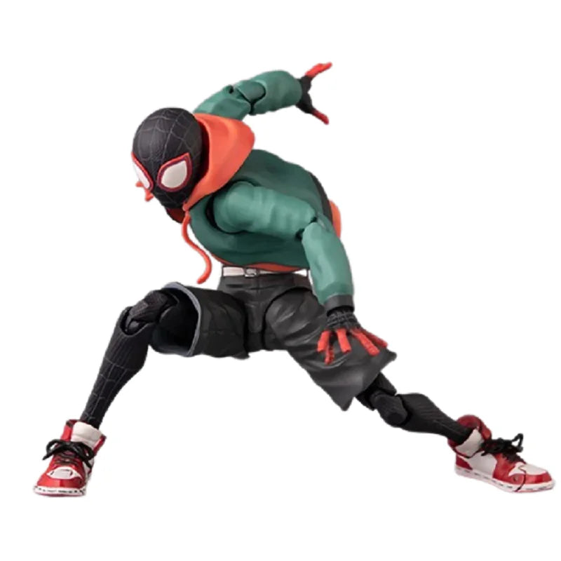 Spider-Man Into The Spider Verse Peter Parker Miles Figurine Toys Sentinel Sv Action Spiderman Miles Morales Action Figure Model