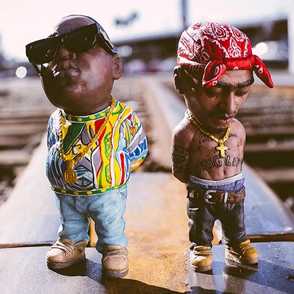 Mode Tupac rappeur Figure Hip Hop Star Guy Pac Snoop Dogg Figurine Cool trucs figurines Collection modèle créatif poupée Statue