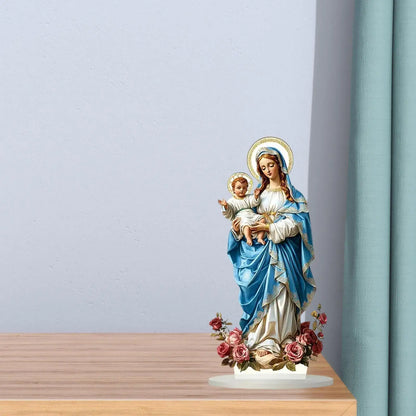 Blessed Mary Sign Religious Gift Sign 2D Christian Catholic Art Collection Art
