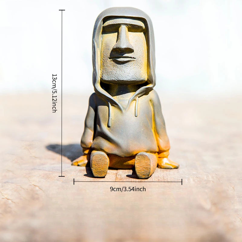 Creative Nordic Imitation Cast Iron Easter Sitting Figure Desktop Ornaments Study Living Room Home Decor Sculpture Ornament