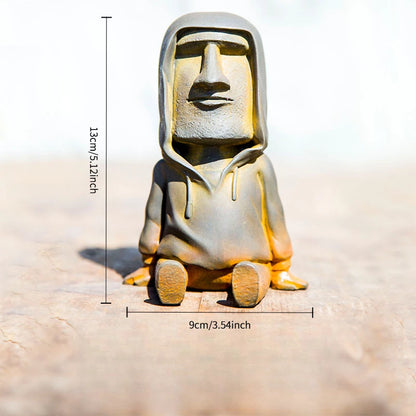 Creative Nordic Imitation Cast Iron Easter Sitting Figure Desktop Ornaments Study Living Room Home Decor Sculpture Ornament