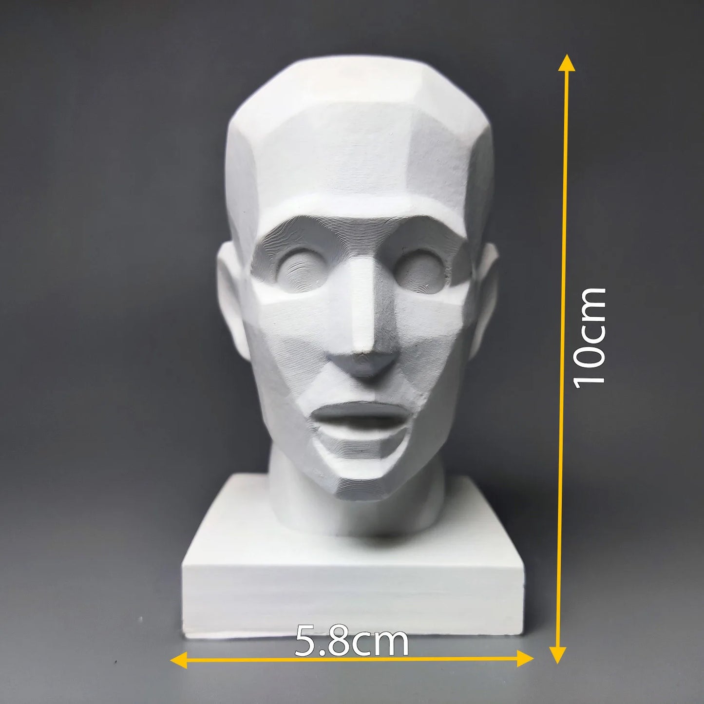 Portrait Model Teaching Aids Sketch Plaster Figure Sculpture Art Ornaments Interior Art Living Room Figurines Desktop Decor Gift
