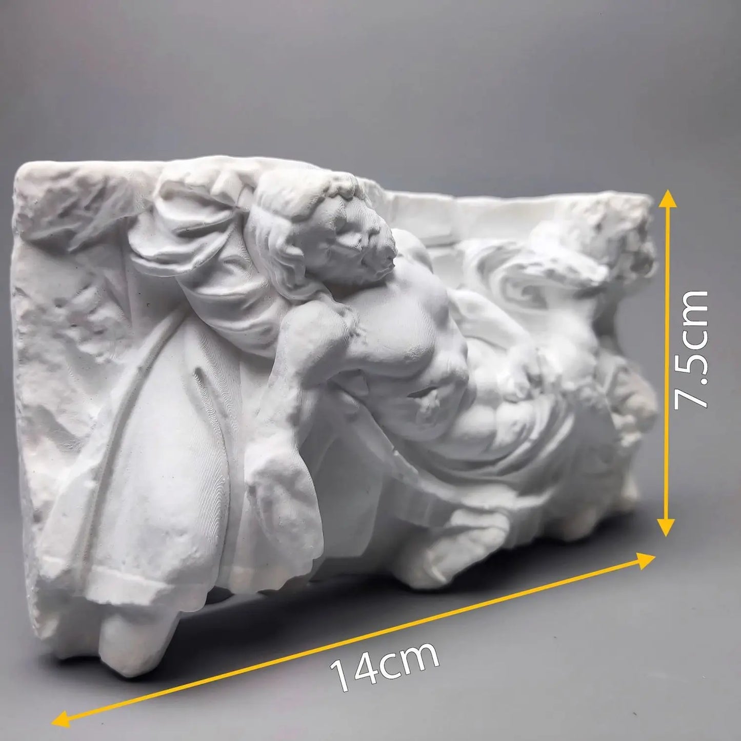 Nordic Ins Portrait Art Plaster Retro Relief Art Ornaments Interior Living Room Figurines Desktop Statue Light Luxury Gift