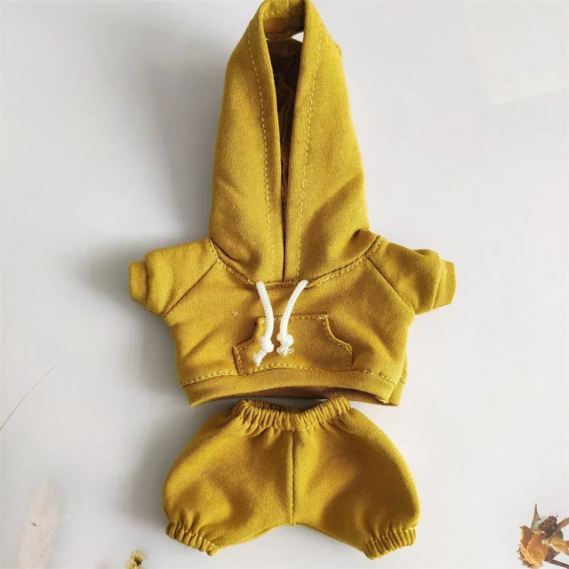 Lafufu Casual Sweatsuit Set - Comfy Lafufu Clothes for 15/17cm Dolls Featuring Ribbed Hem Details